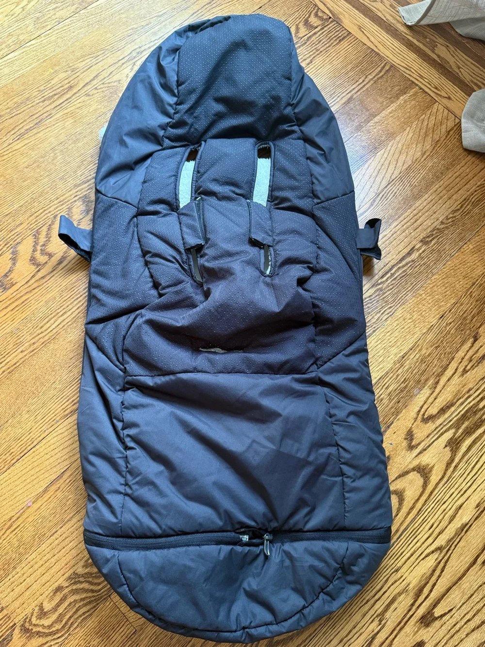 UPPAbaby CozyGanoosh Stroller Footmuff Black Sherpa Lined Winter Bunting Bag